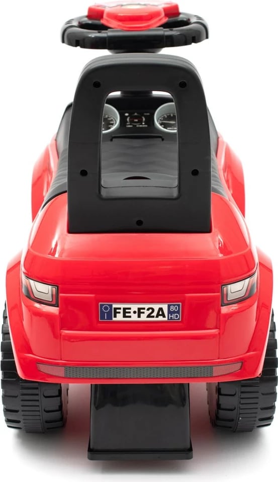 Makine lodër ride-on, BABY MIX, SUV, 12-36 muaj, kapacitet 27 kg, timon me melodi, hapësirë nën ulëse, 2xAA jo të përfshira, e kuqe