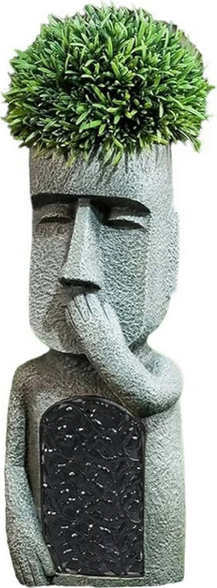 Vazo dekorative Evila Originals, gri dhe e zezë, 36x20x13cm Vazo dekorative Evila Originals, gri dhe e zezë, 36x20x13cm