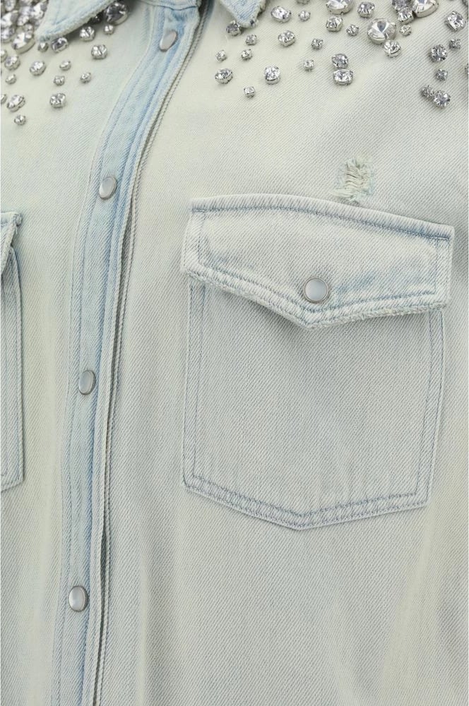 Maicë Golden Goose për femra, blu