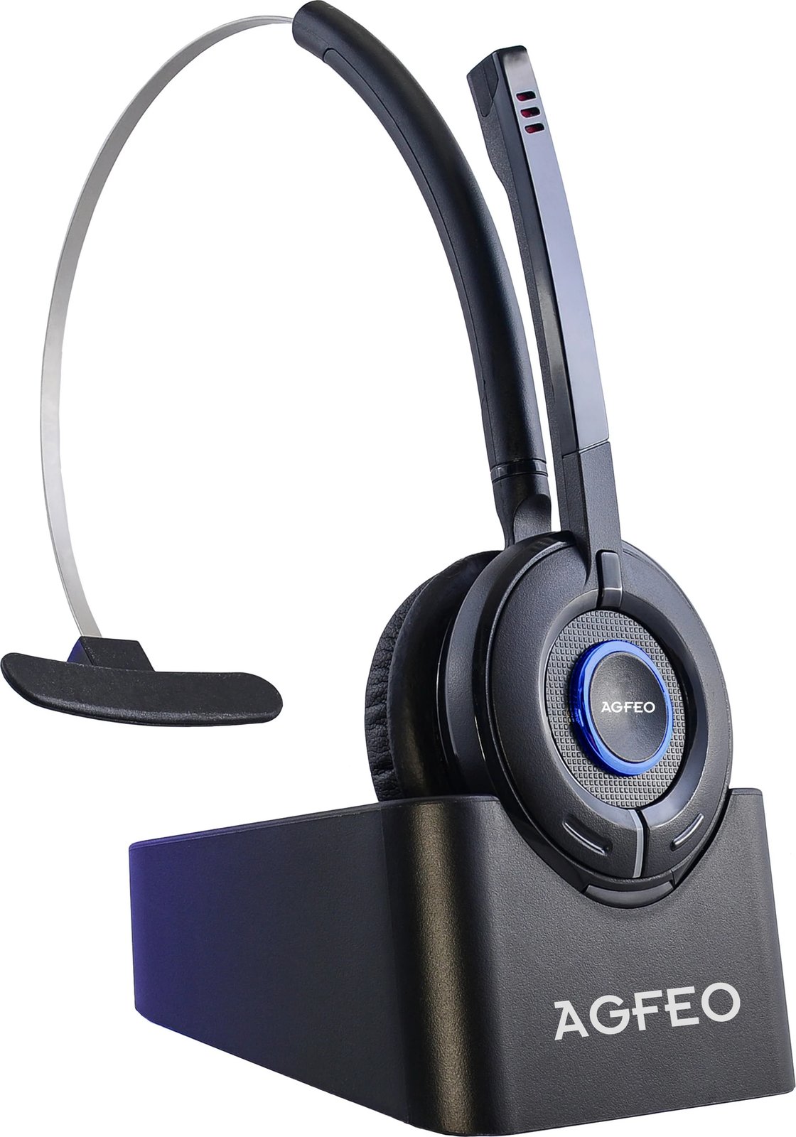 Headset AGFEO 6101543, Office/Call center, 49 g, Black