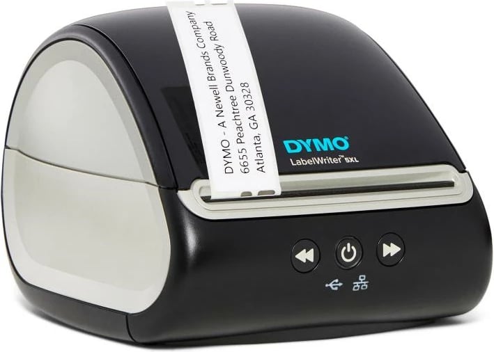 Printer etiketash, Dymo, LabelWriter 5XL 2112725, 4x6 in, 300 dpi, 53 etiketa/min, USB