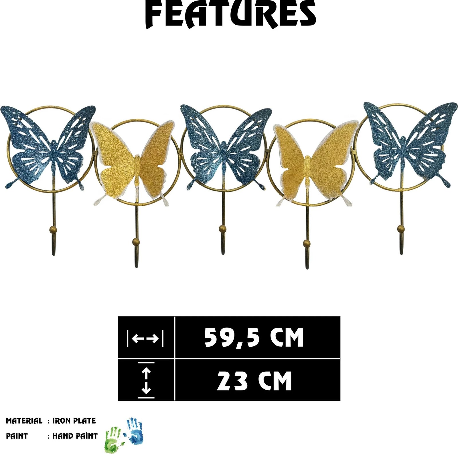 Varëse muri metalike Wallity, shumëngjyrëshe, Ruhsar