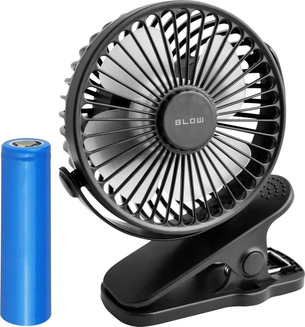 Ventilator tavoline BLOW 10cm USB+bateri, i zi