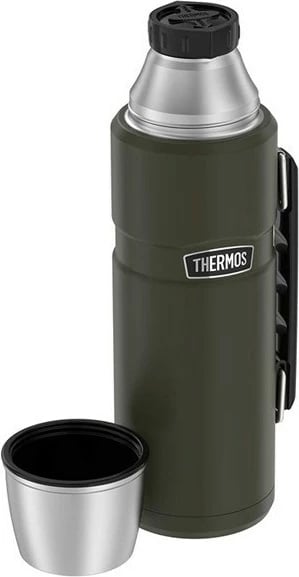 Termos Thermos 470 ml me mbajtëse filxhani, army green Termos Thermos 470 ml me mbajtëse filxhani, army green