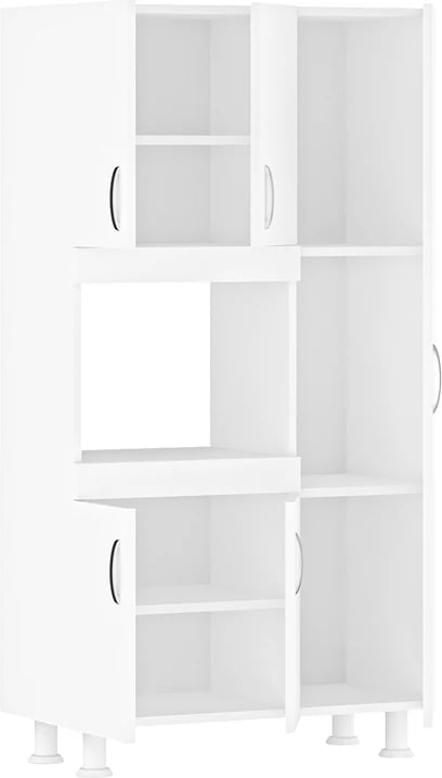 Dollap kuzhine Defne, ngjyrë e bardhë, 89x37.5x160cm