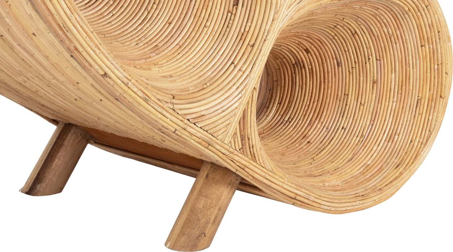 Karrige relaksuese CURVY, ngjyrë natyrale, FH9645.01, 63x128x97H cm