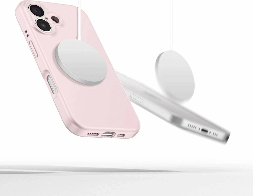 Mbështjellës Tech-Protect Liquid Silicone MagSafe për iPhone 16e, Rozë