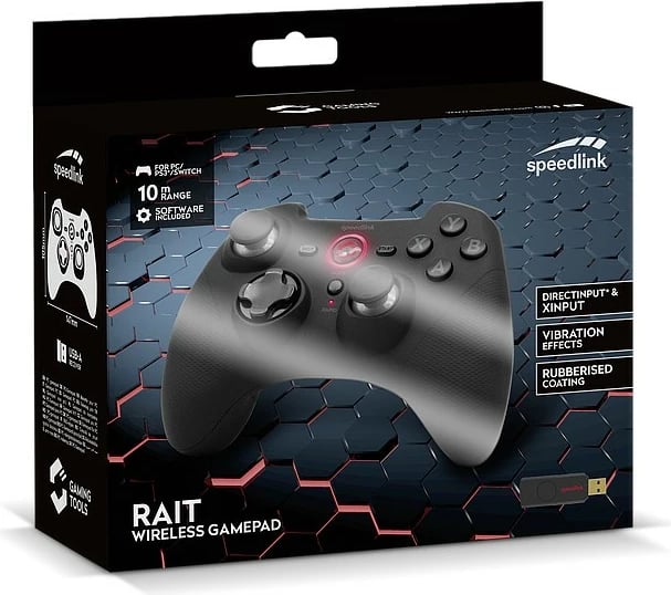 Gamepad Speedlink RAIT, Nintendo Switch, PC, Playstation 3, pa tela, i zi