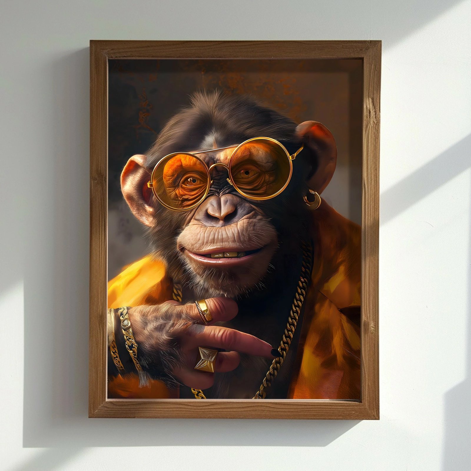 Pikturë dekorative me kornizë MDF, shumëngjyrëshe, Wallity, AI158