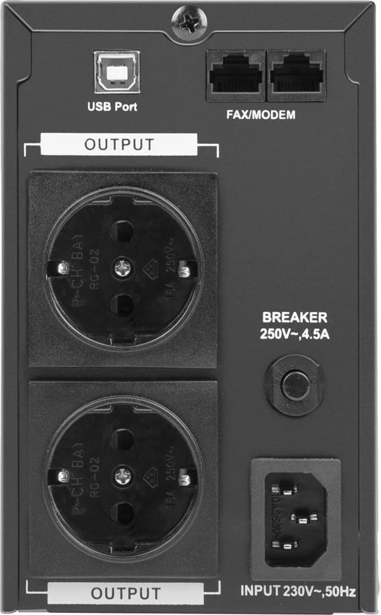 UPS Armac Office PSW 650F, 0.65 kVA, 390 W, 2 dalje AC, i zi
