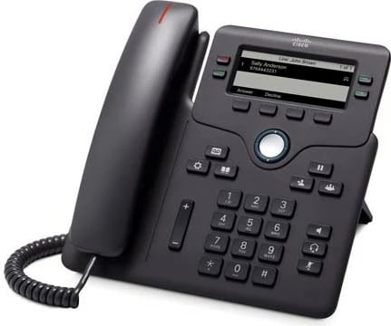 Telefon IP Cisco 6851, 4 linja, ekran 3.5 inç, i zi