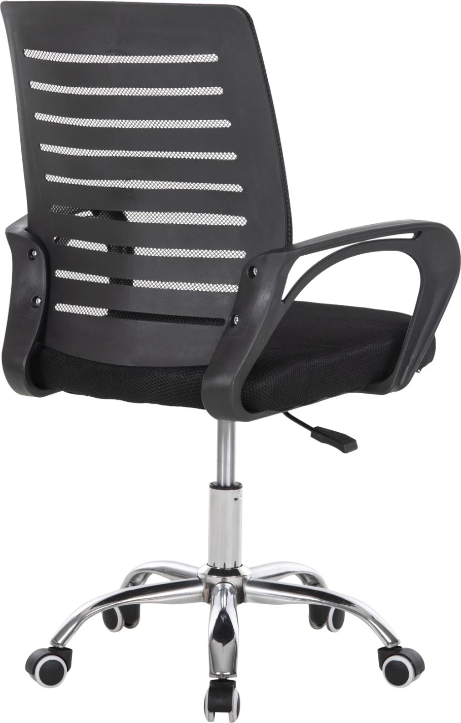 Karrige zyre TRAIL FH1192, rrjetë e zezë, këmbë metalike kromi, 64x55x98,5 cm.