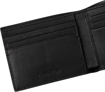 Portofol për meshkuj Calvin Klein, i zi
