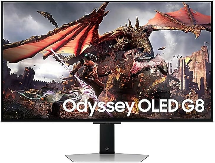 Monitor Samsung Odyssey OLED G8 LS32DG802SUXDU, 32", 4K, 240Hz, i bardhë