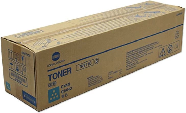 Toner Konica Minolta TN-711C A3VU450 origjinal rendiment deri 24,000 faqe, cyan