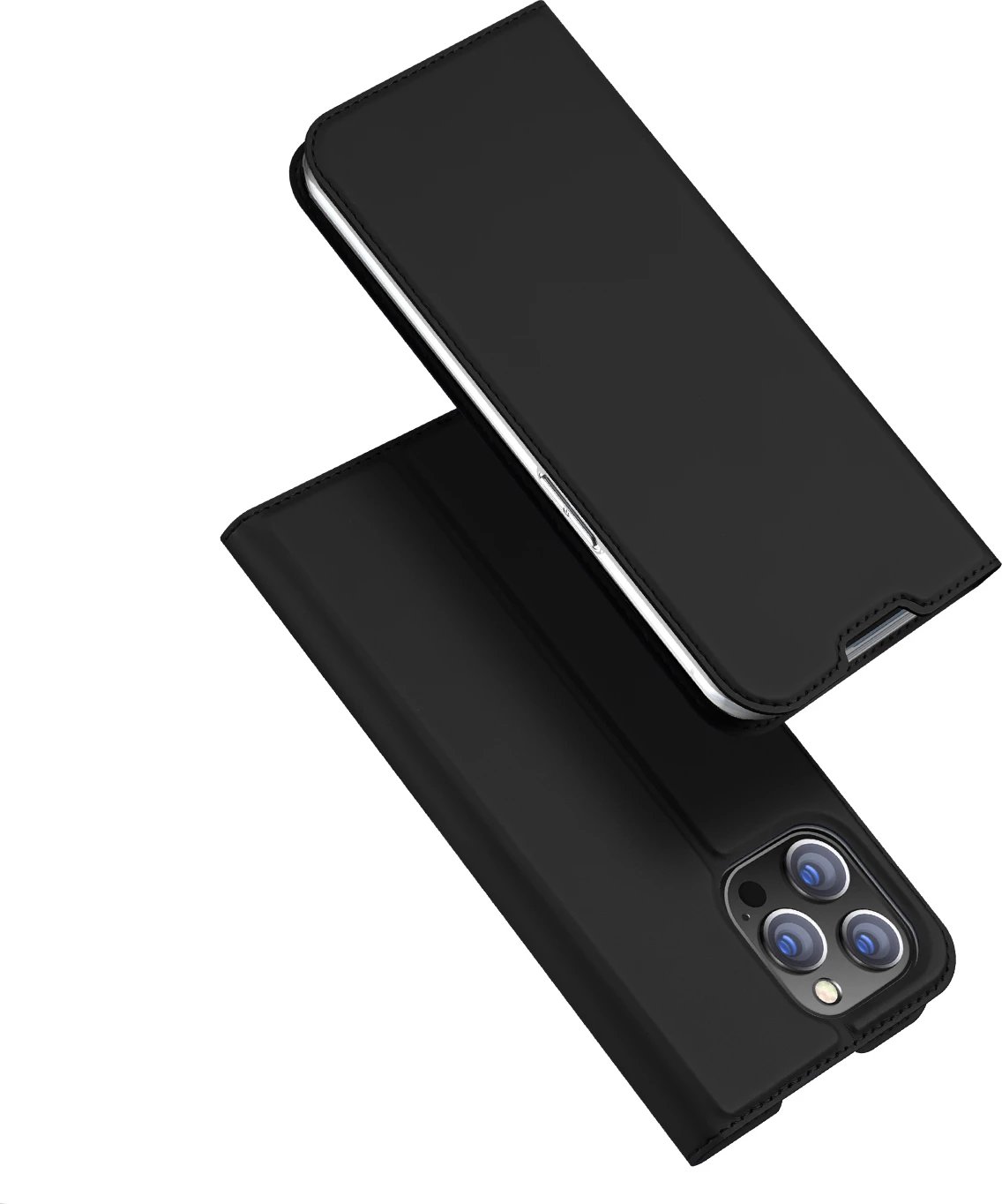 Mbështjellës Dux Ducis Skin Pro për iPhone 14 Pro Max, me kapak, i zi