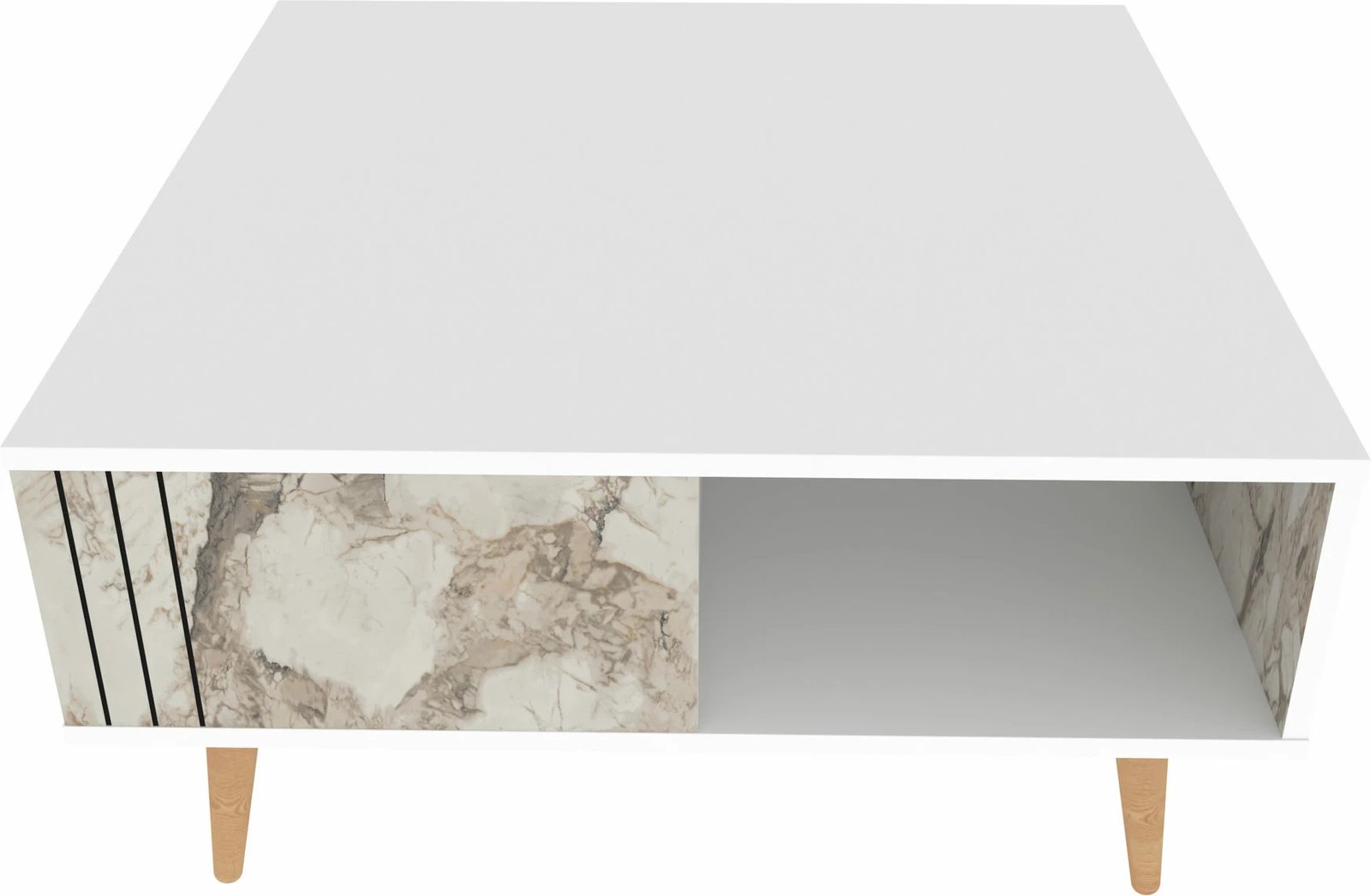 Tavolinë kafeje Hanah Home, Ronas, e bardhë