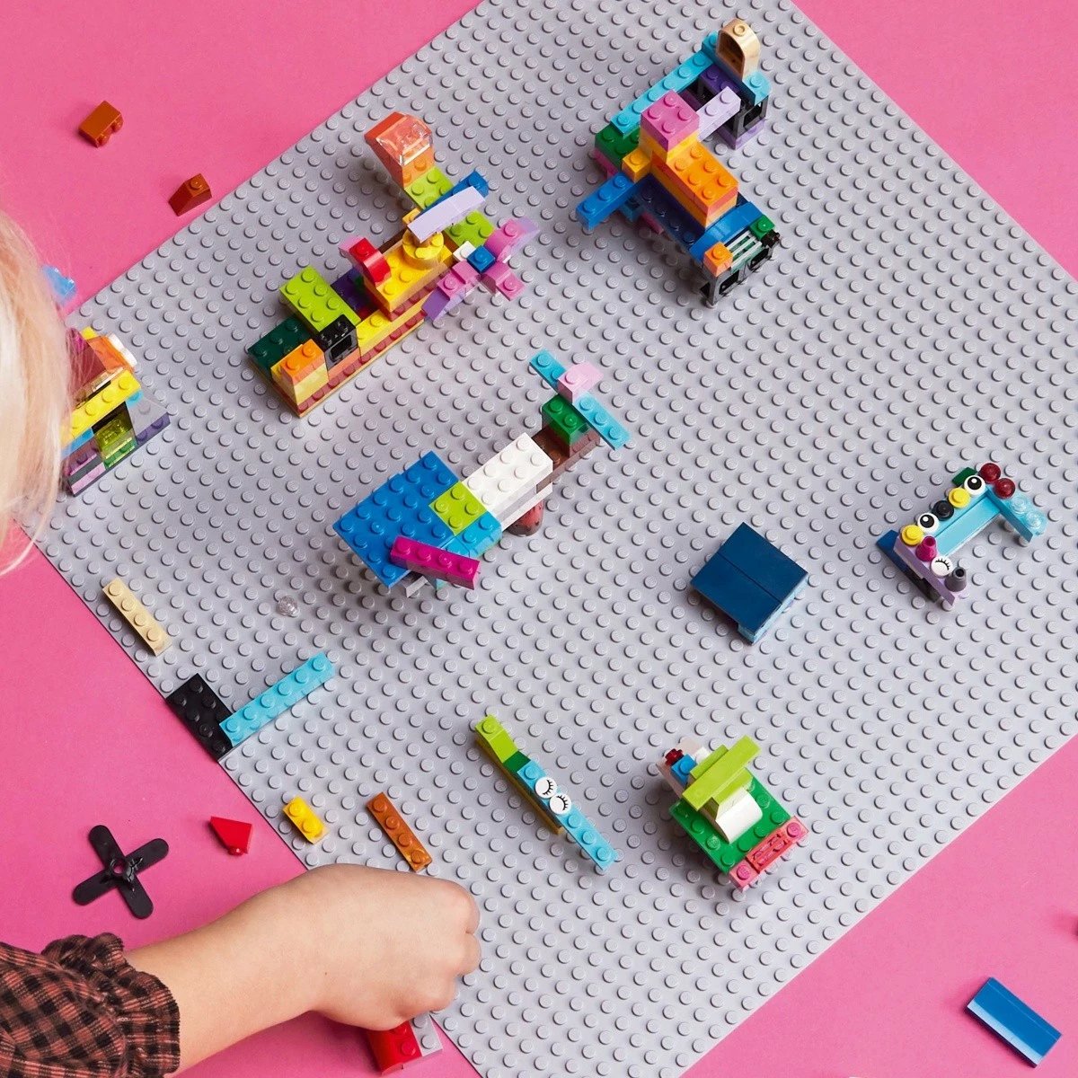 Pllakë ndërtimi LEGO Classic 11024, 48x48 pika, Gri