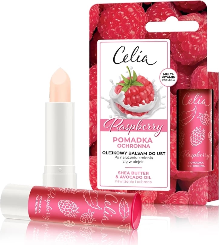 Balsam për buzë Celia Raspberry Oil, 1 copë, mjedër