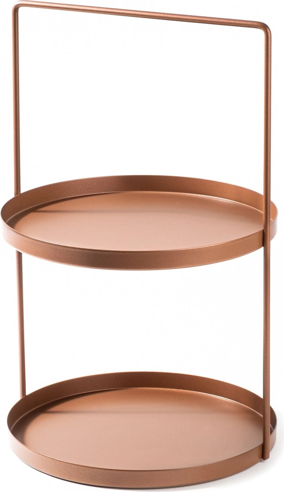 Aksesor dekorativ metalik, dy nivele, ngjyrë bakri, Tılos-A, Aberto Design