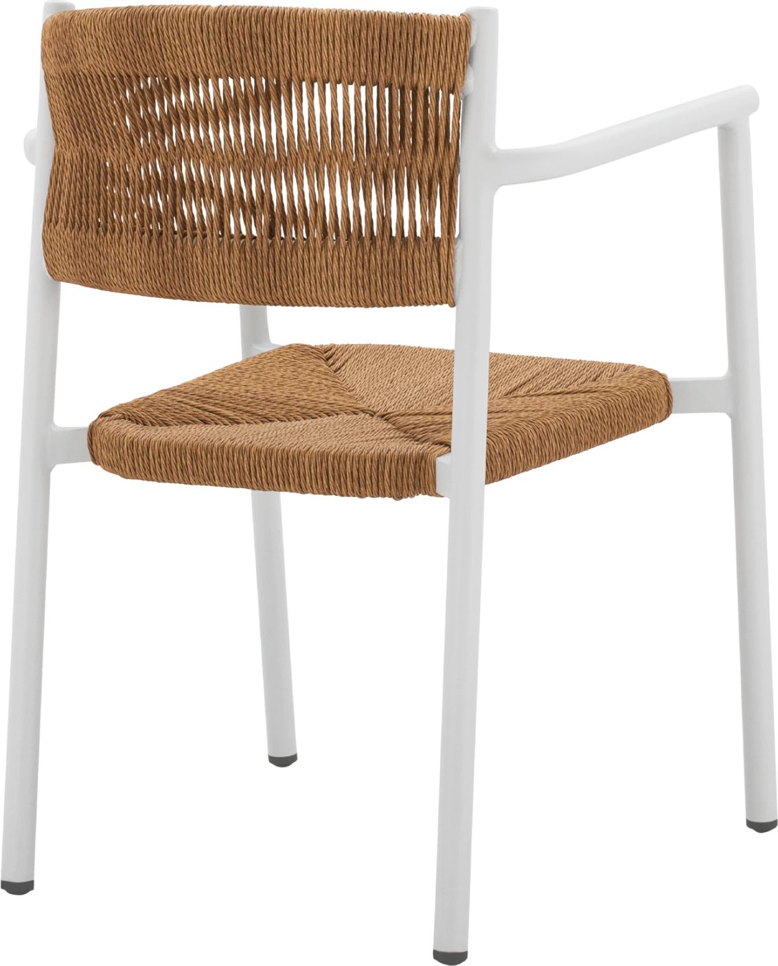 Karrige alumini e bardhë me litar PE bezhë FH5786.01 55,5x50x77,5 cm