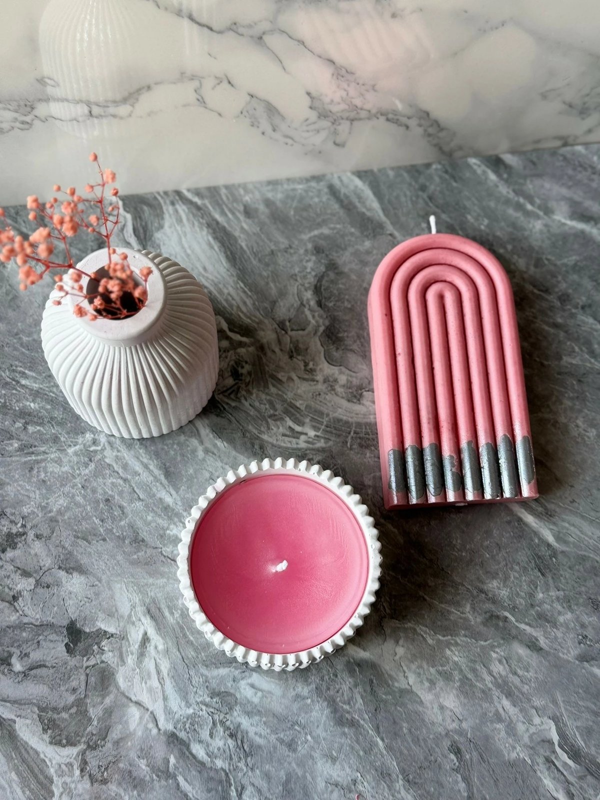 Set qirinjsh (3 copë), Evila Originals, Glamour Candle 14ST