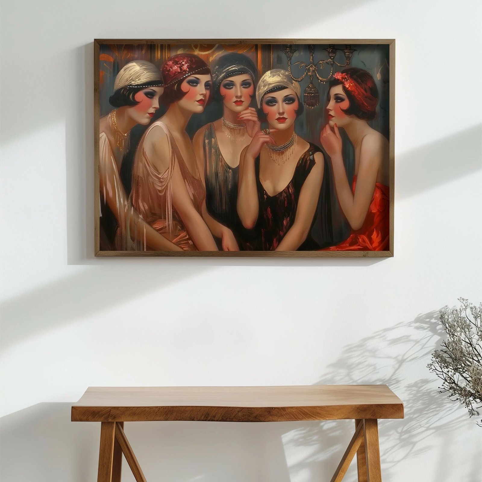 Pikturë dekorative me kornizë MDF, shumëngjyrëshe, Wallity, GE153-L