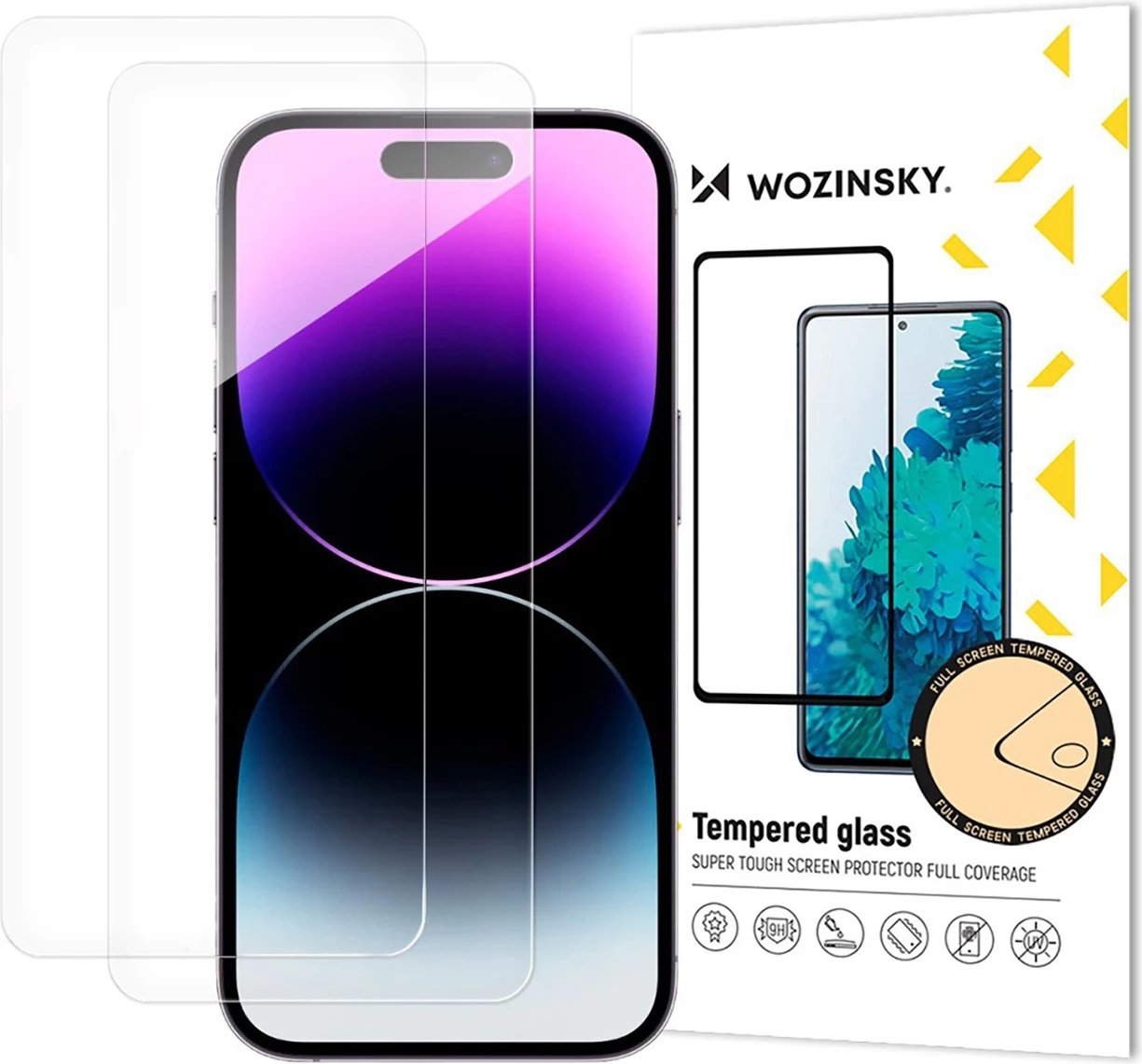 Xham i temperuar Wozinsky për iPhone 17 Pro Max / 16 Pro Max, set prej 2 copë, transparent