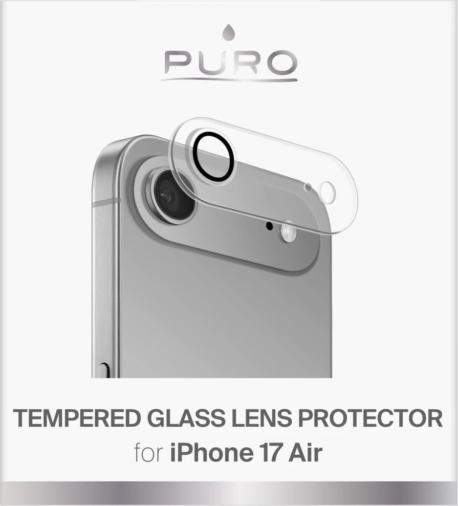 Xham i temperuar për kamerë Puro Camera Standard për iPhone 17 Air, Transparent