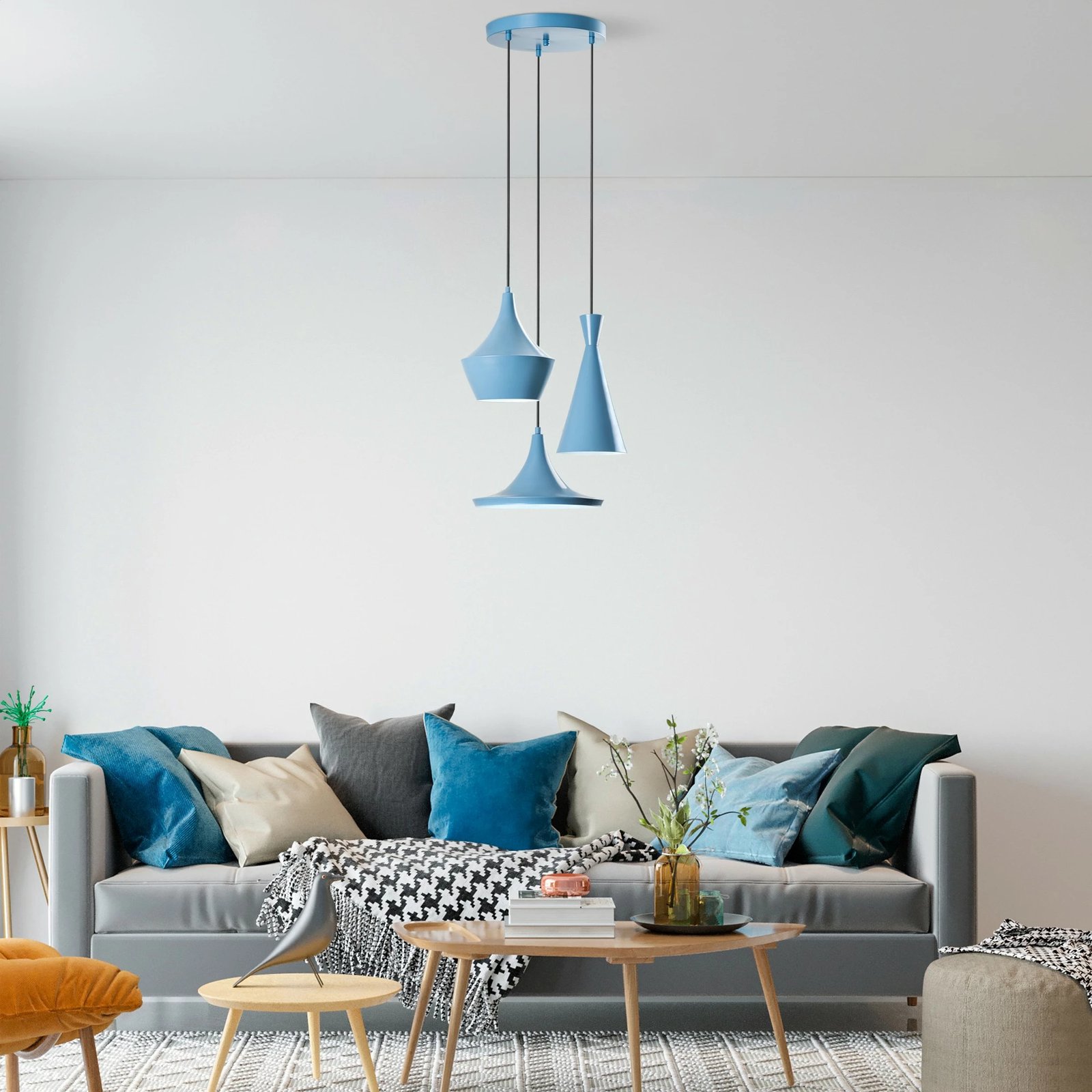 Llambadar Opviq, Tom - 3556, ngjyrë kaltër e çelët