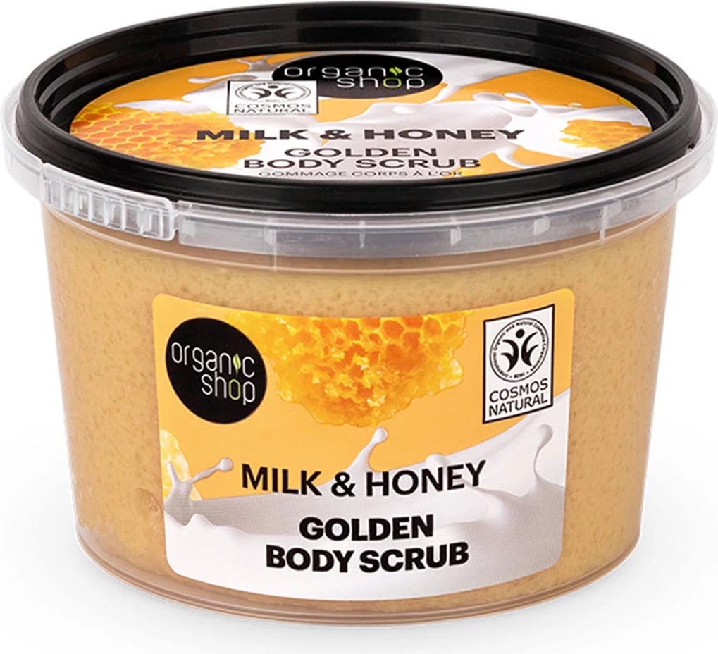 Largues për trup unisex Organic Shop Milk & Honey Golden, 250ml