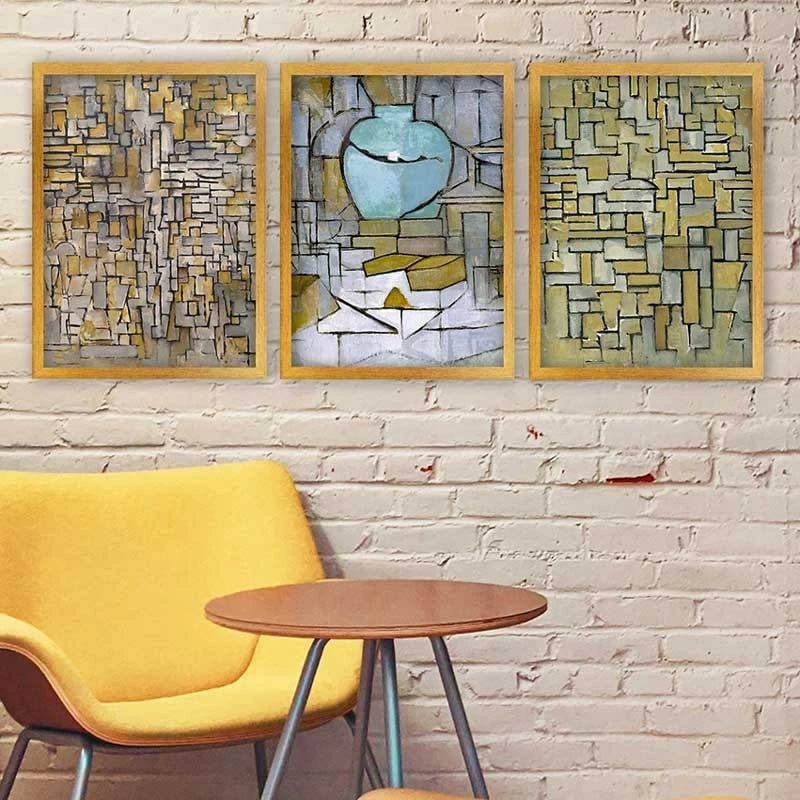 Pikturë dekorative me kornizë (3 copë), Wallity, 3AC_UN3894486_3545