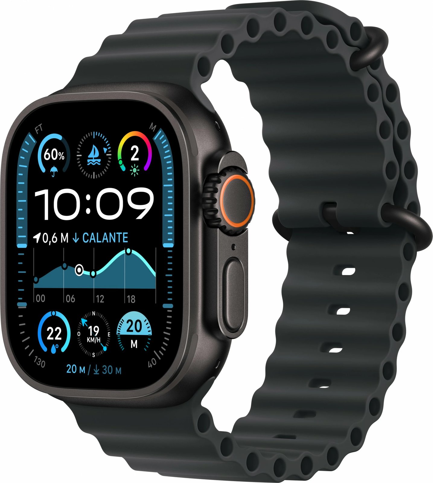 Smartwatch Apple Watch Ultra 2 GPS + Cellular 49mm, 64 GB, Black Titanium Case, Black Ocean Band