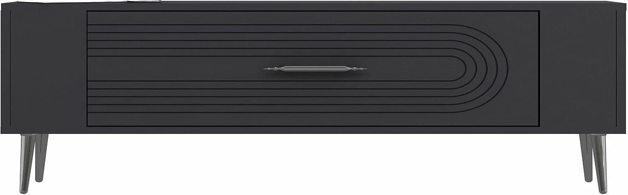 Komodë TV Skye Decor, Retrol3, anthracite, silver