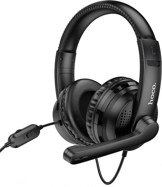 Kufje gaming HOCO W103 Magic Tour me kabllo 3.5mm, mikrofon, e zezë