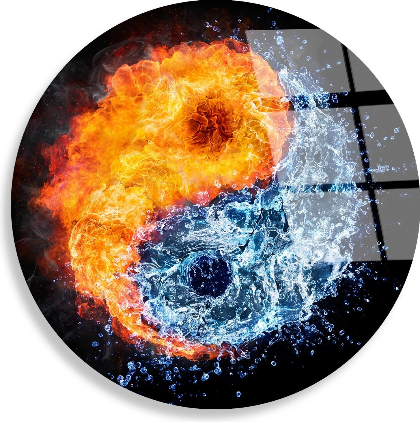 Pikturë dekorative prej xhami të temperuar, Wallity, UV-1142, shumëngjyrëshe, 30cm