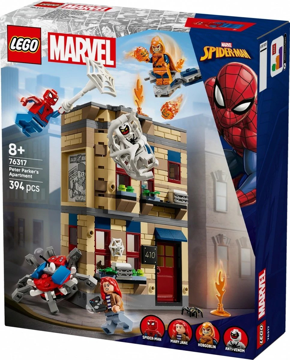 Set ndërtimi LEGO Marvel Spider-Man 76317 apartamenti i Peter Parker, 394 pjesë
