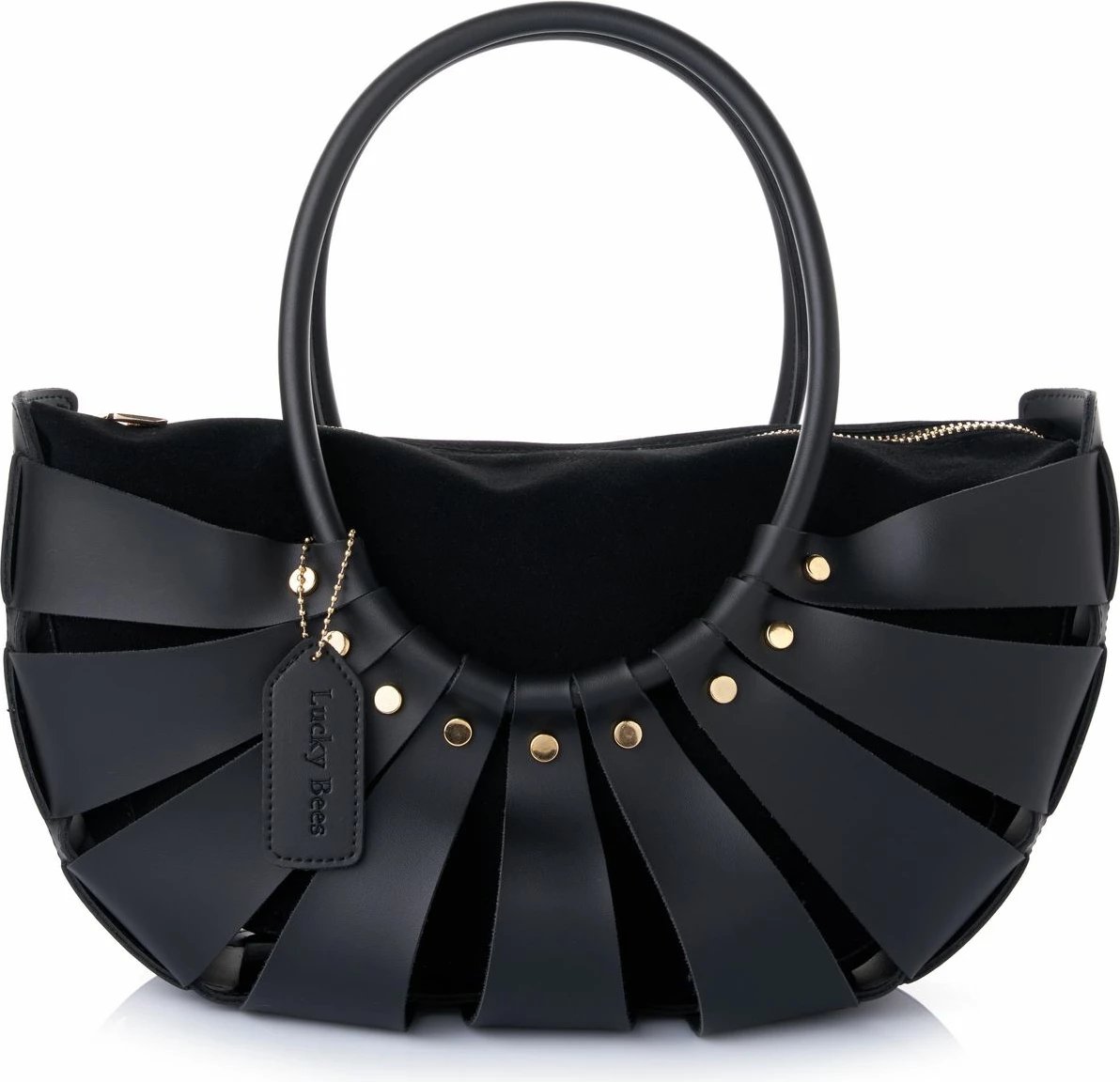 Çantë shpatullës Lucky Bees, Ingrid, e zezë