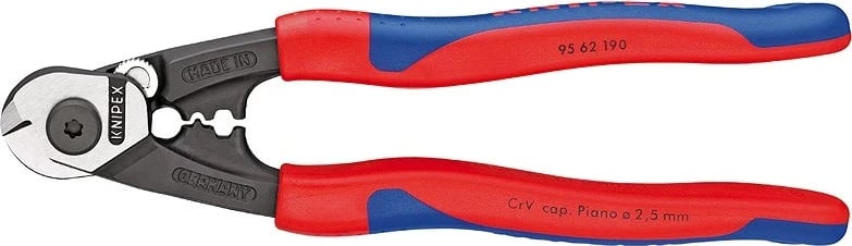 Prerës kabllosh Knipex 9562190, i zi
