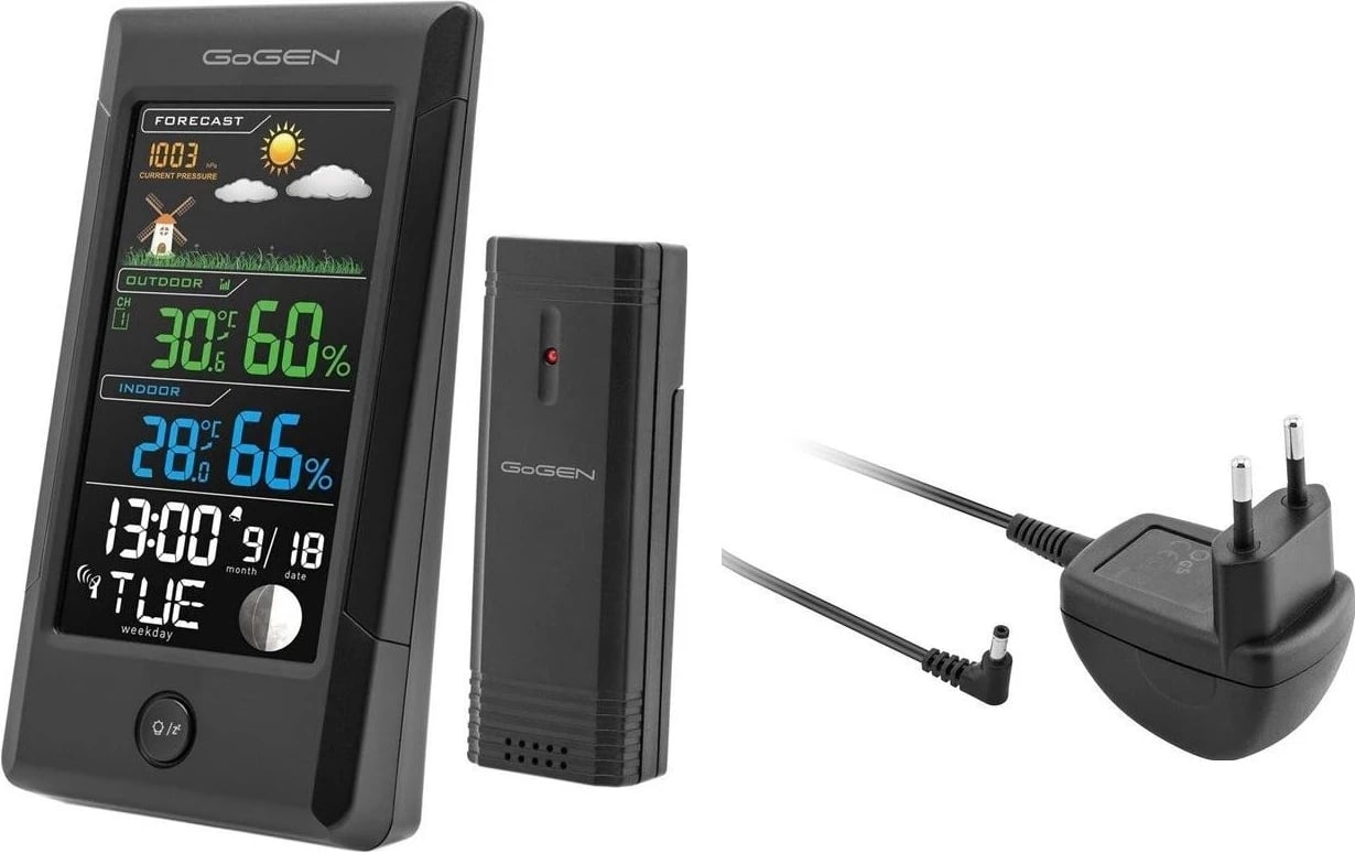 Stacioni i motit GoGEN, me ekran të ndriçuar dhe në ngjyrë të zezë