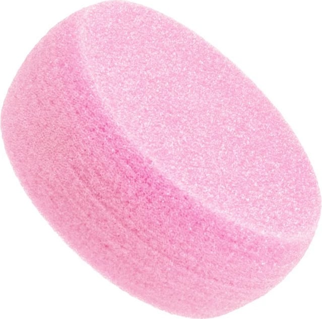 Sfungjer larje bebe, Akuku, diametër 10 cm, shkumë poliuretani e butë, rozë
