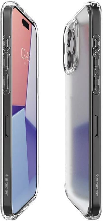 Mbështjellës Spigen Ultra Hybrid për iPhone 15 Pro, frost clear, gjysmë-transparent