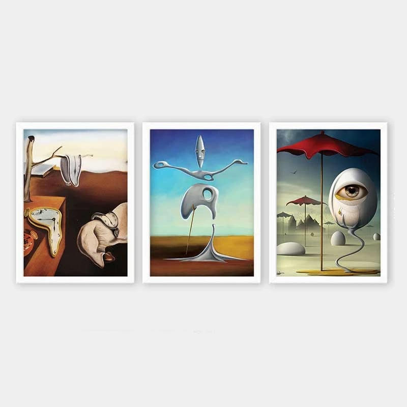 Pikturë dekorative me kornizë (3 copë), Wallity, 3BC_UN65686_3545