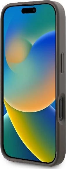 Mbështjellës Guess 4G Triangle Strass për iPhone 16 Plus, MagSafe, Kafe Mbështjellës Guess 4G Triangle Strass për iPhone 16 Plus, MagSafe, Kafe