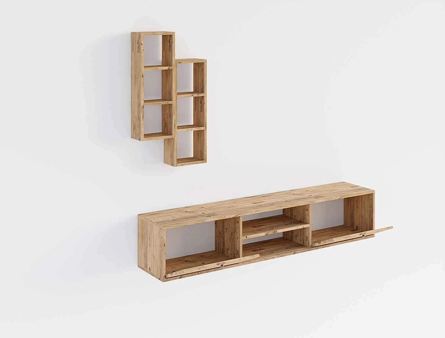 Komodë TV Hanah Home, ngjyrë lisi Sapphire Oak