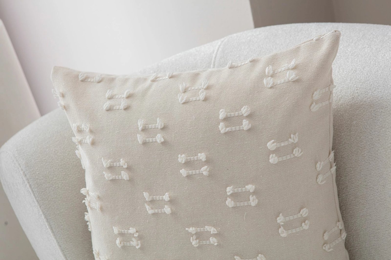 Jastëkë mbulesë krem Evila Originals, Tuffet v9