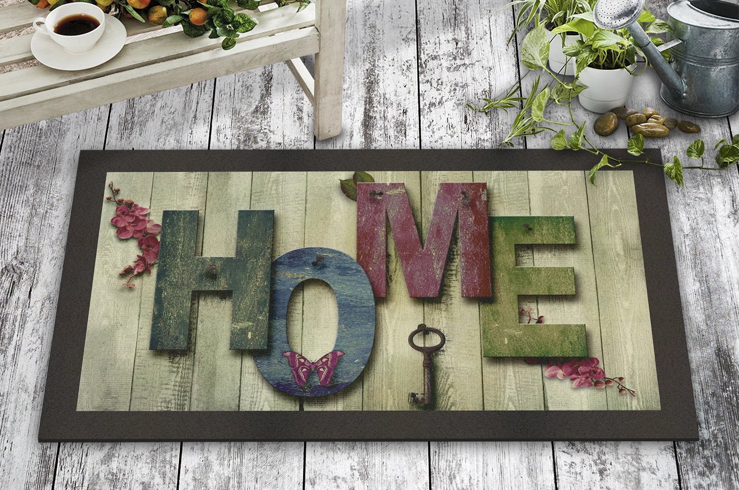 Shilte hyrëse PVC Aberto Design, shumëngjyrëshe, 45x70cm