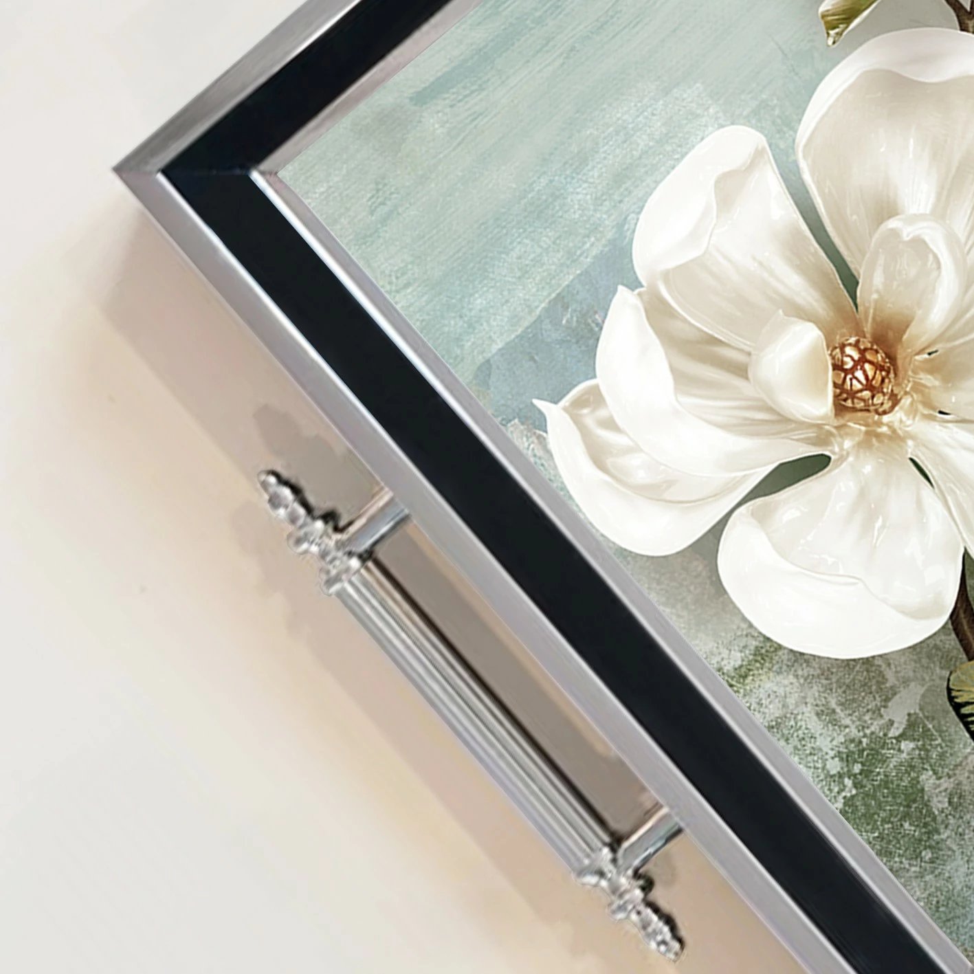 Tabaka prej qelqi, dizajn Aberto, TPG9880, shumëngjyrëshe, 50x29x3.5cm Tabaka prej qelqi, dizajn Aberto, TPG9880, shumëngjyrëshe, 50x29x3.5cm