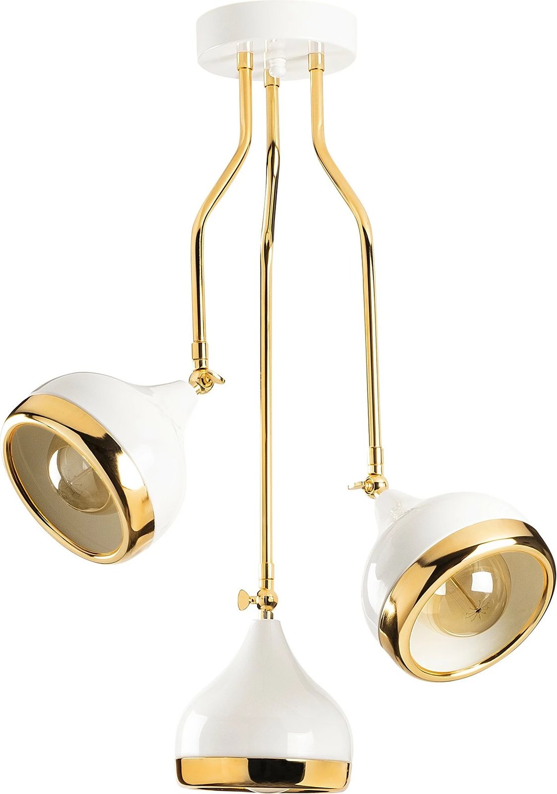 Llambë varëse moderne Opviq, Yıldo - 6892, e bardhë dhe e artë