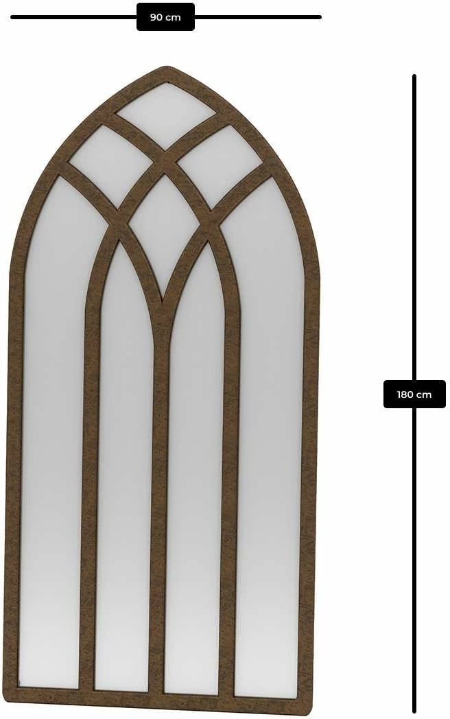 Pasqyrë cheval, ngjyrë kafe, Skye Decor, Fira, 90x180cm